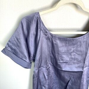 Filippa K Elegant Silk Blend Purple Women's Top